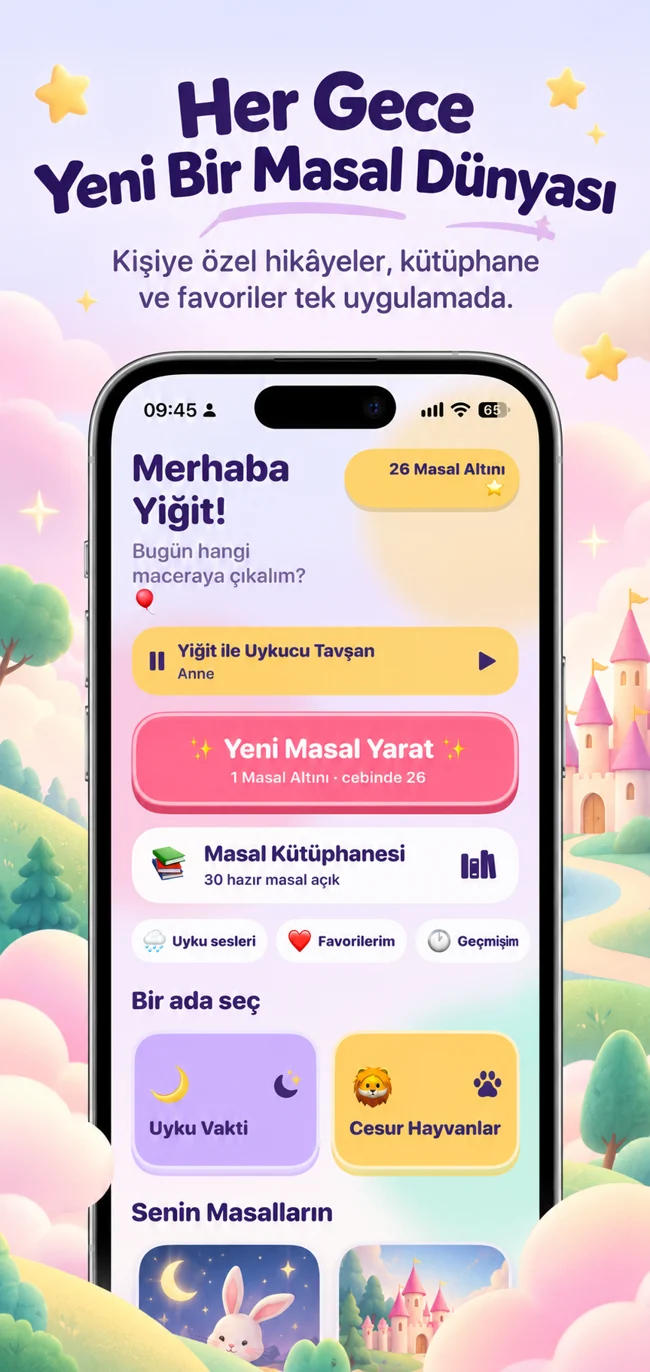 Büyütülmüş Masal Adası uygulama ekranı